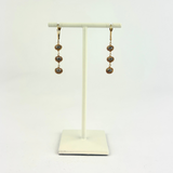 Grey Diamond Triple Drop Earrings - Big Bag NY