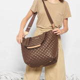 MZ Wallace Medium Metro Tote Deluxe Walnut - Big Bag NY
