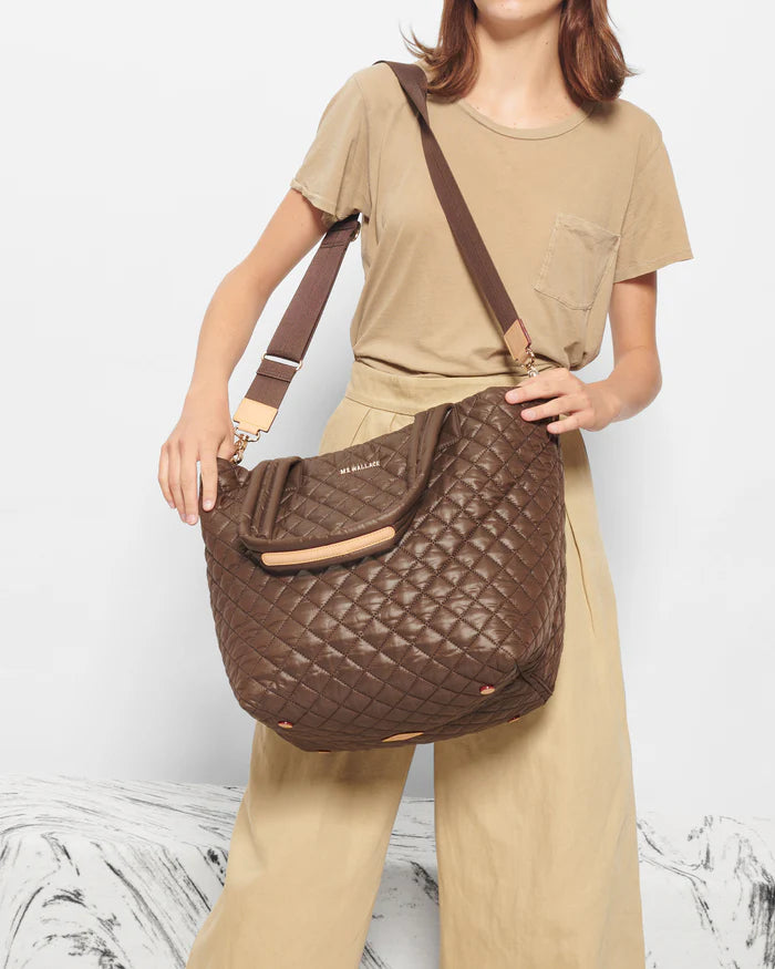 MZ Wallace Medium Metro Tote Deluxe Walnut - Big Bag NY