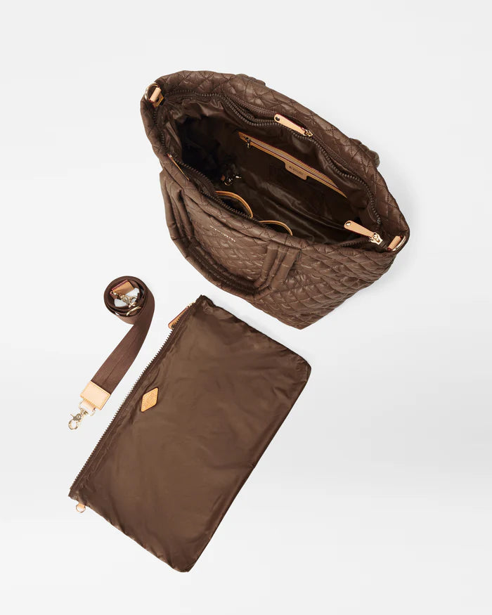 MZ Wallace Medium Metro Tote Deluxe Walnut - Big Bag NY