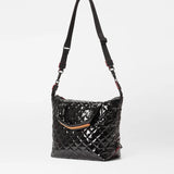 MZ Wallace Small Sutton Deluxe in Black Lacquer - Big Bag NY