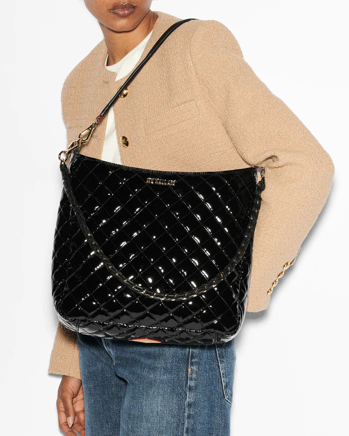 Crosby Hobo Black Lacquer - Big Bag NY