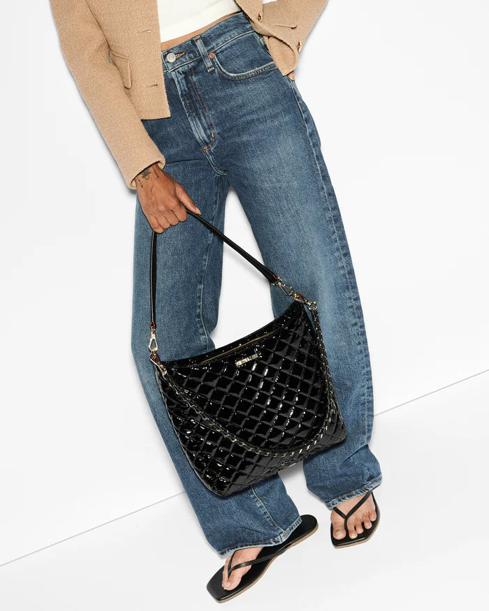 Crosby Hobo Black Lacquer - Big Bag NY
