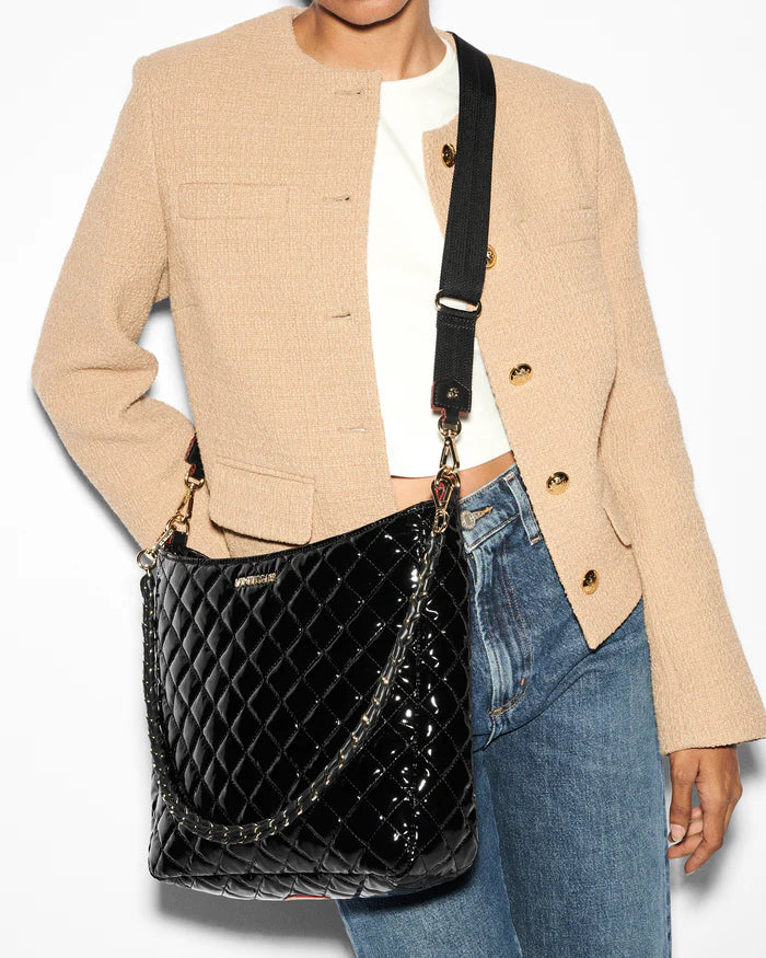 Crosby Hobo Black Lacquer - Big Bag NY