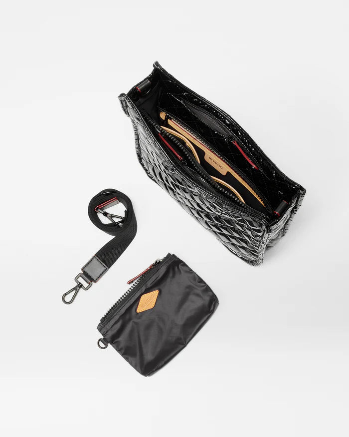 MZ Wallace Metro Box Crossbody in Black Lacquer - Big Bag NY