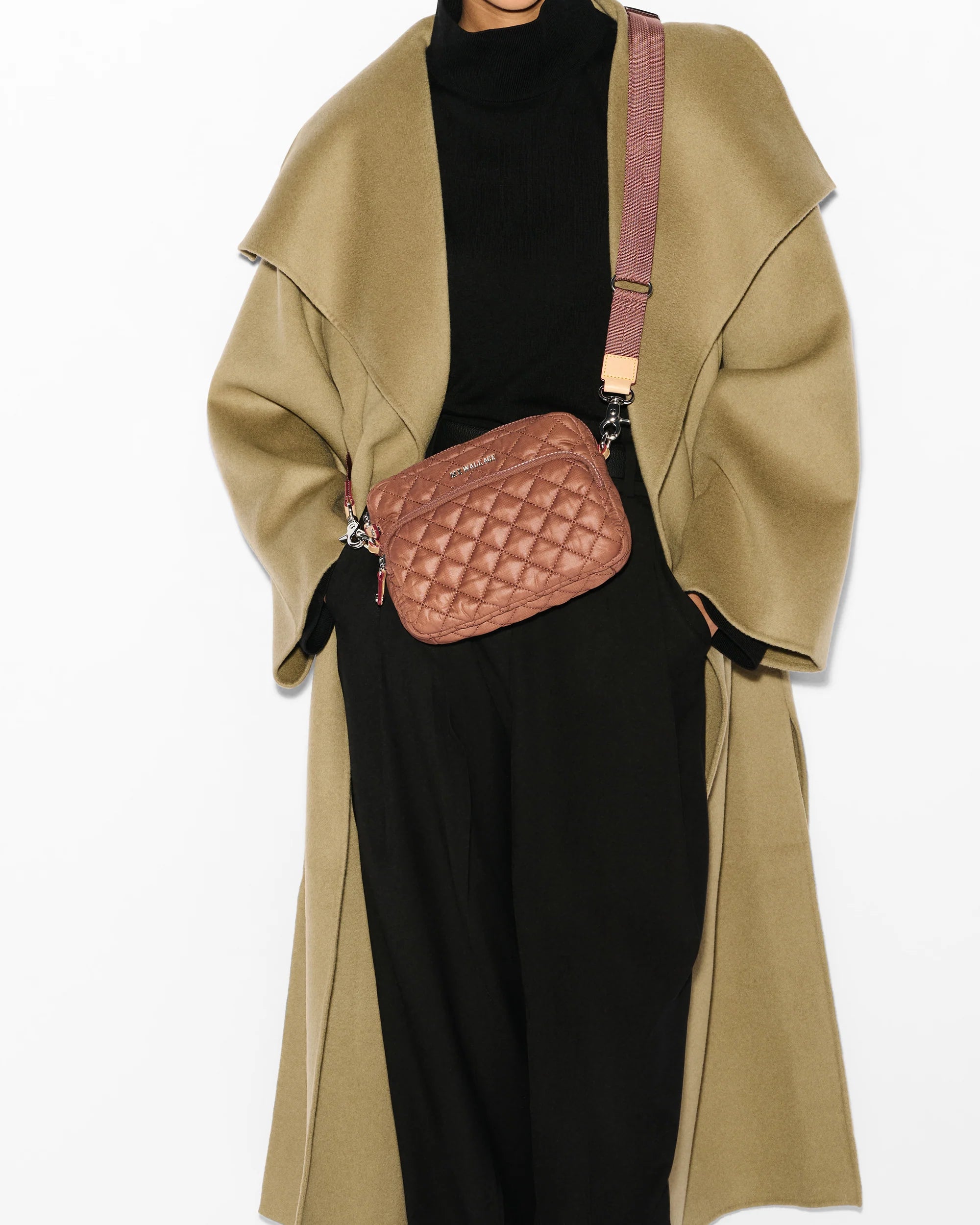 MZ Wallace Small Metro Camera Bag in Terracotta - Big Bag NY