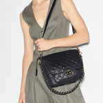 MZ Wallace Medium Crosby Lock Crossbody in Black - Big Bag NY