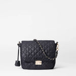 MZ Wallace Medium Crosby Lock Crossbody in Black - Big Bag NY