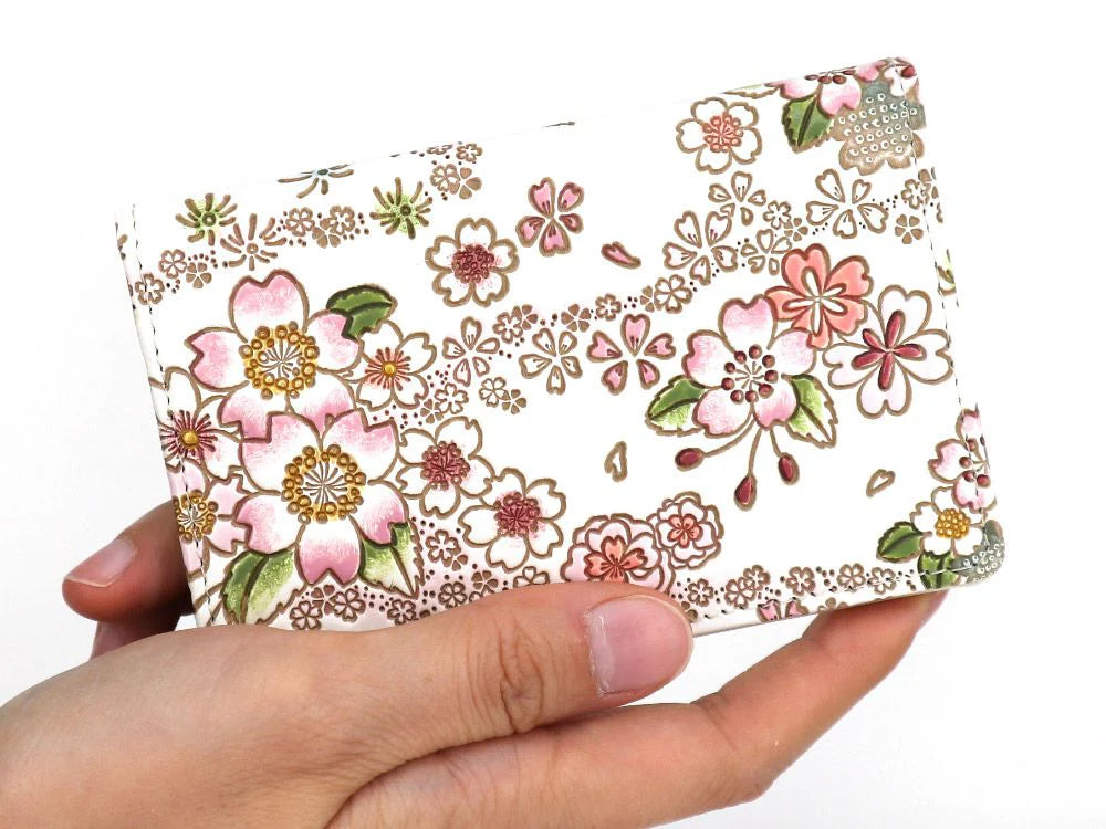 Bunkoya Oozeki Dancing Cherry Blossoms Business Card Case - Big Bag NY