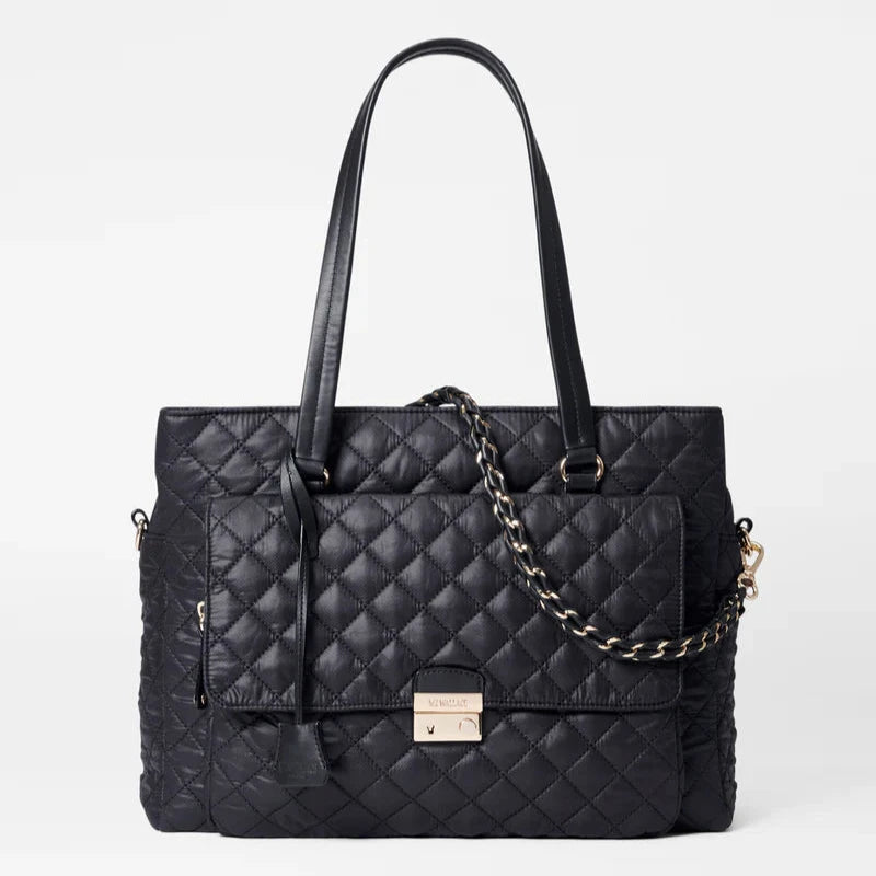 MZ Wallace Black Crosby Lock Tote - Big Bag NY