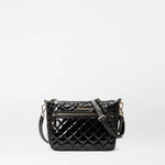 MZ Wallace Crosby ELLA Crossbody in Black Lacquer - Big Bag NY