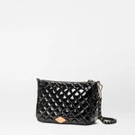 MZ Wallace Crosby ELLA Crossbody in Black Lacquer - Big Bag NY