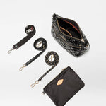 MZ Wallace Crosby ELLA Crossbody in Black Lacquer - Big Bag NY