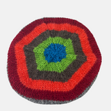 Striped Knit Beret in Brights