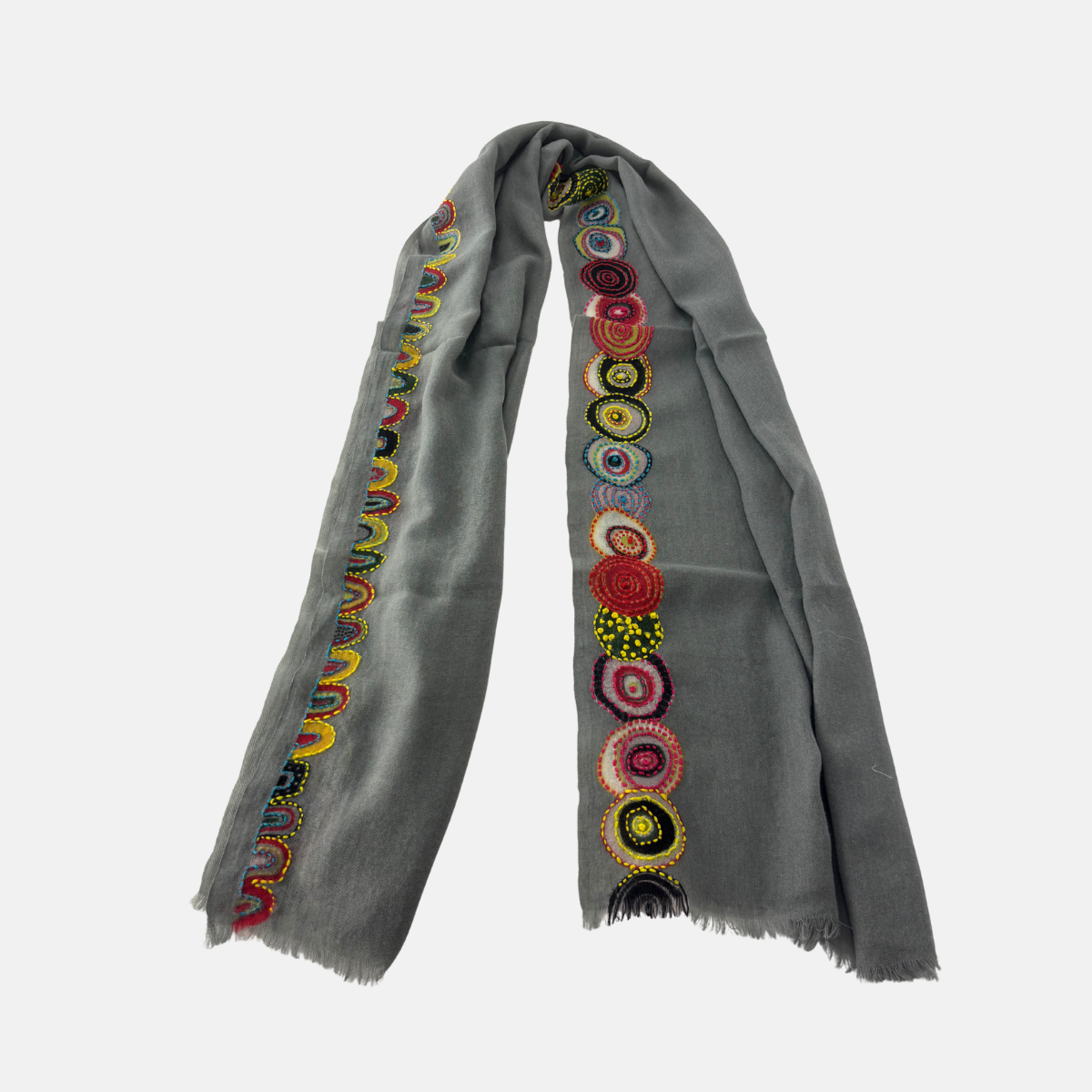 Storiatipic Angie Wool Scarf in Grey - Big Bag NY