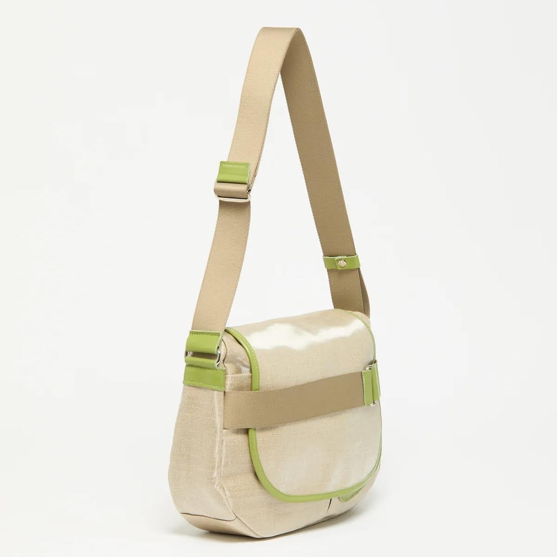 Jack Gomme GABY Linen Satchel Messenger Bag - Big Bag NY