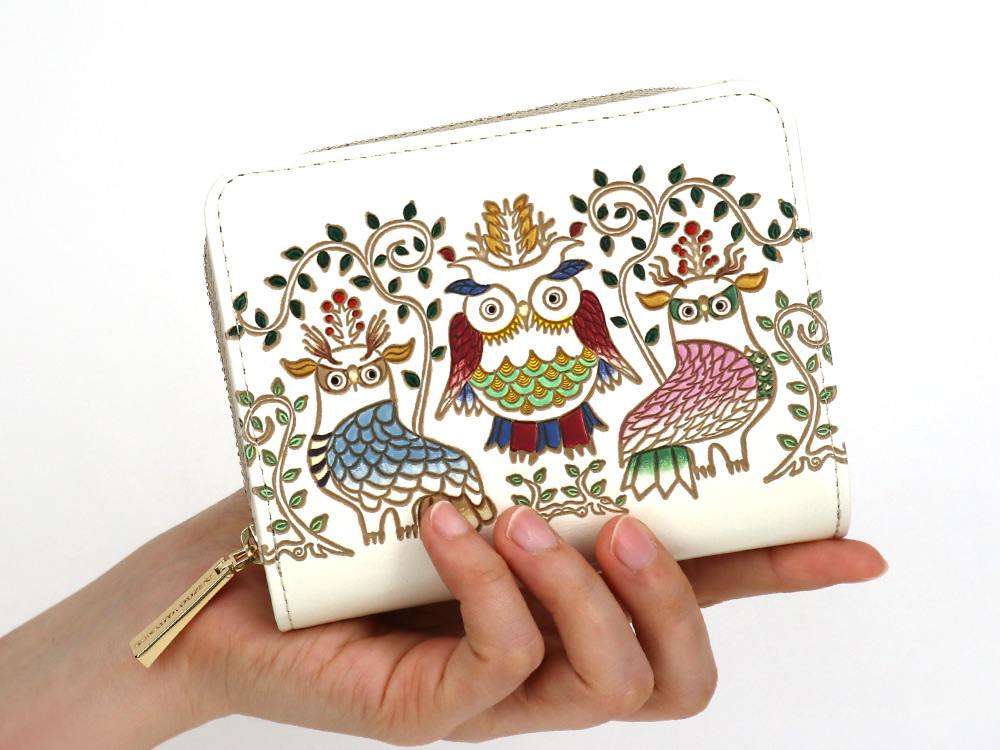 Owls Zippered Bifold Wallet - Big Bag NY