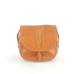 Medium Tuscan Leather Saddle Bag Beige - Big Bag NY