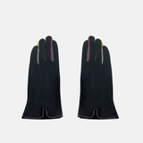 Black L'Apero BOURGET Texting Gloves Black/Purple - Big Bag NY