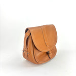 Medium Tuscan Leather Saddle Bag Beige - Big Bag NY