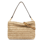 Gianni Chiarini Brenda Tweed Shoulder Bag with Detachable Crossbody Strap Natural - Big Bag NY