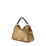 Gianni Chiarini Aurora Braided Raffia Leather Handle Bag - Big Bag NY