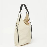 SAND Tote Premium Light in Coated Linen in CREMA Cream - Big Bag NY