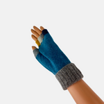 Santacana Wool and Angora Fingerless Multicolor Glove - Big Bag NY