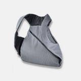 InZu Bug Pack Backpack in Black and Grey Lines - Big Bag NY
