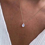 Ginza Biggee Necklace in Moonstone - Big Bag NY