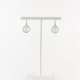 Lina's Simple Teardrop Earring  Blue Chalcedony - Big Bag NY