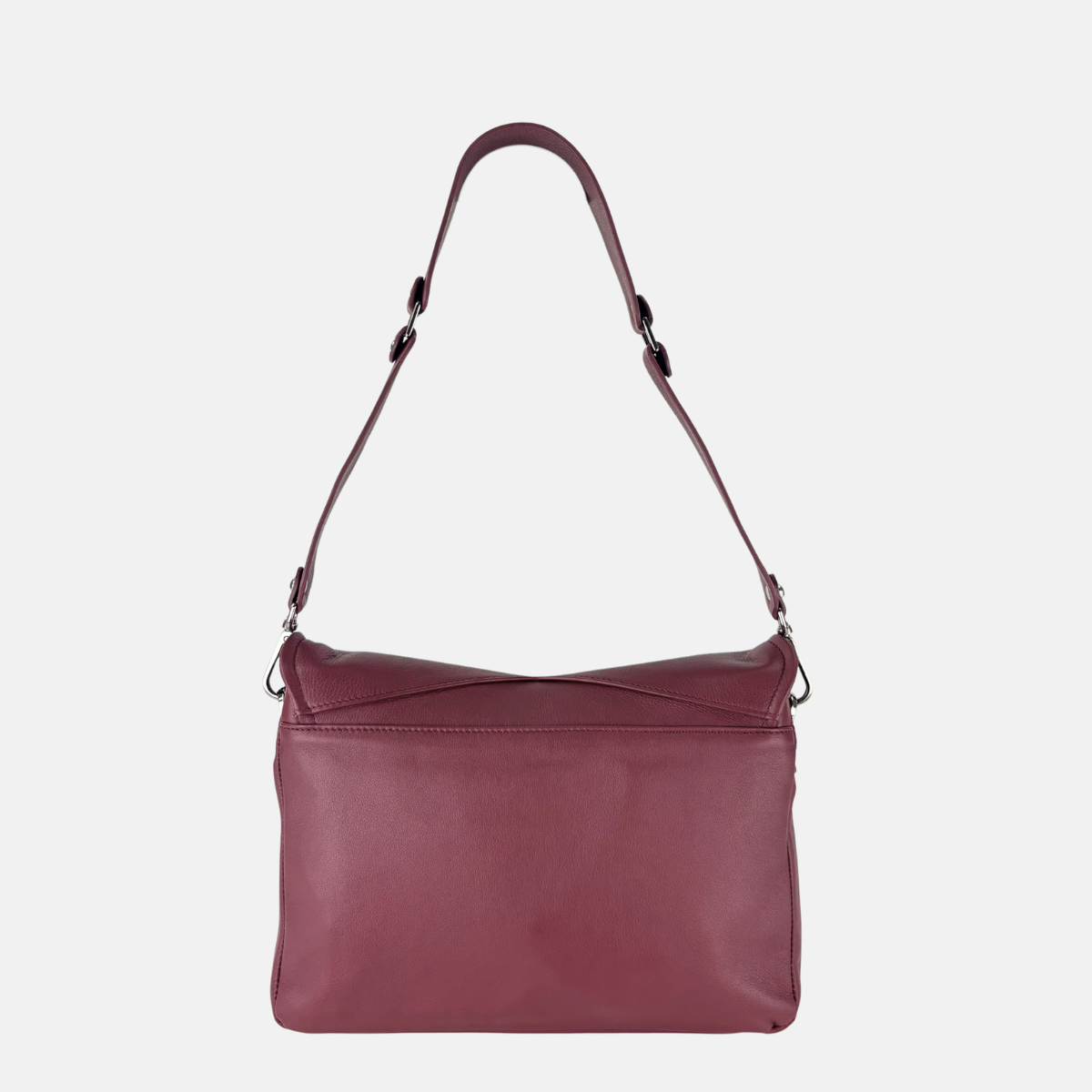 Angi Venezia Large Flap Shoulder Bag with Silver Ornament - Big Bag NY