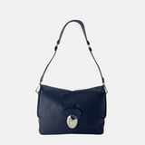 Angi Venezia Large Flap Shoulder Bag with Silver Ornament - Big Bag NY