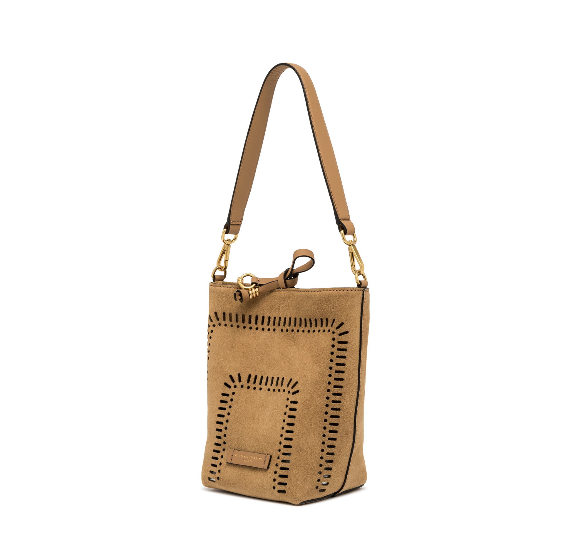Gianni Chiarini Vanessa Suede Mini Bag Brown - Big Bag NY