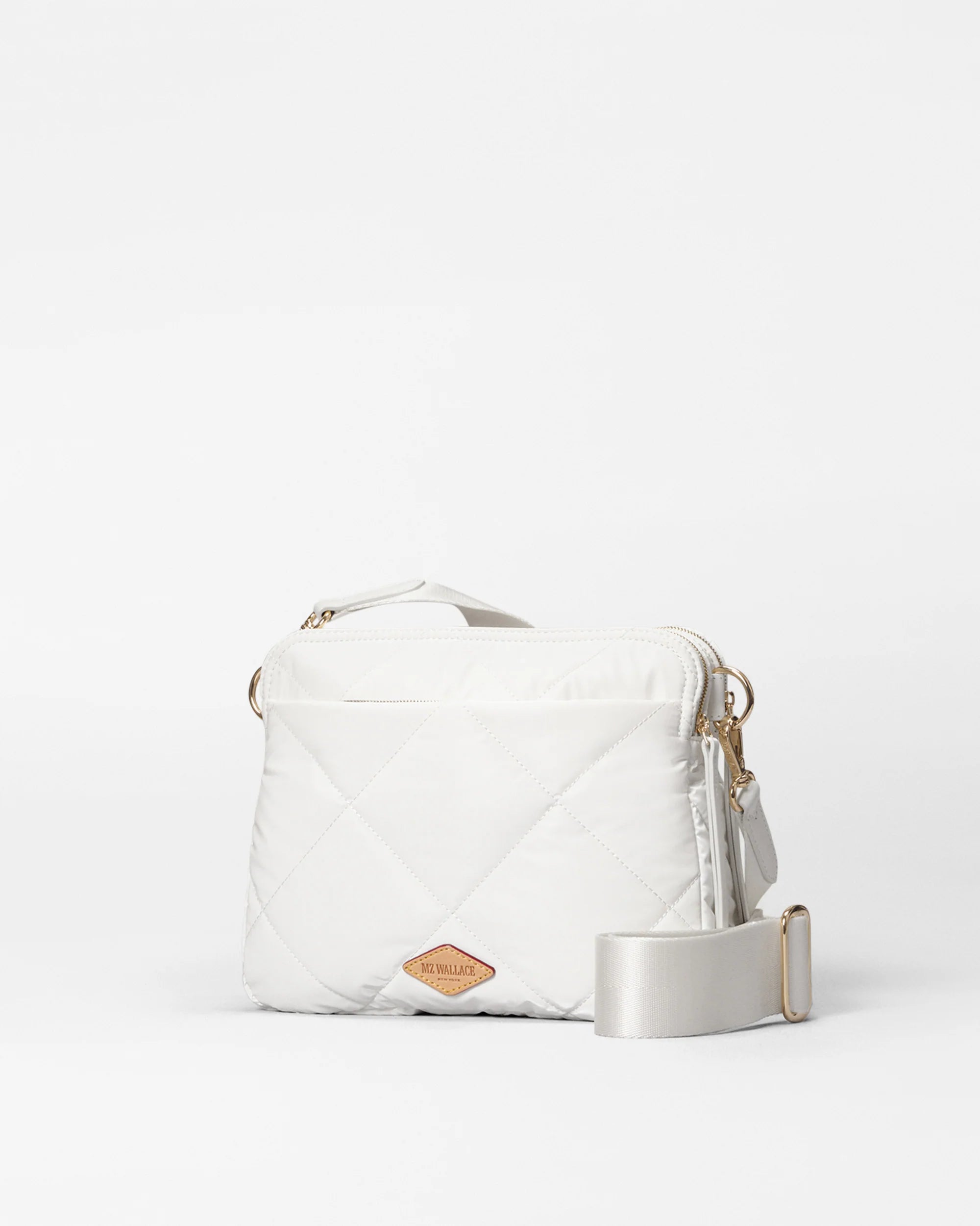 MZ Wallace Quilted Madison Crossbody Liquid Chalk - Big Bag NY