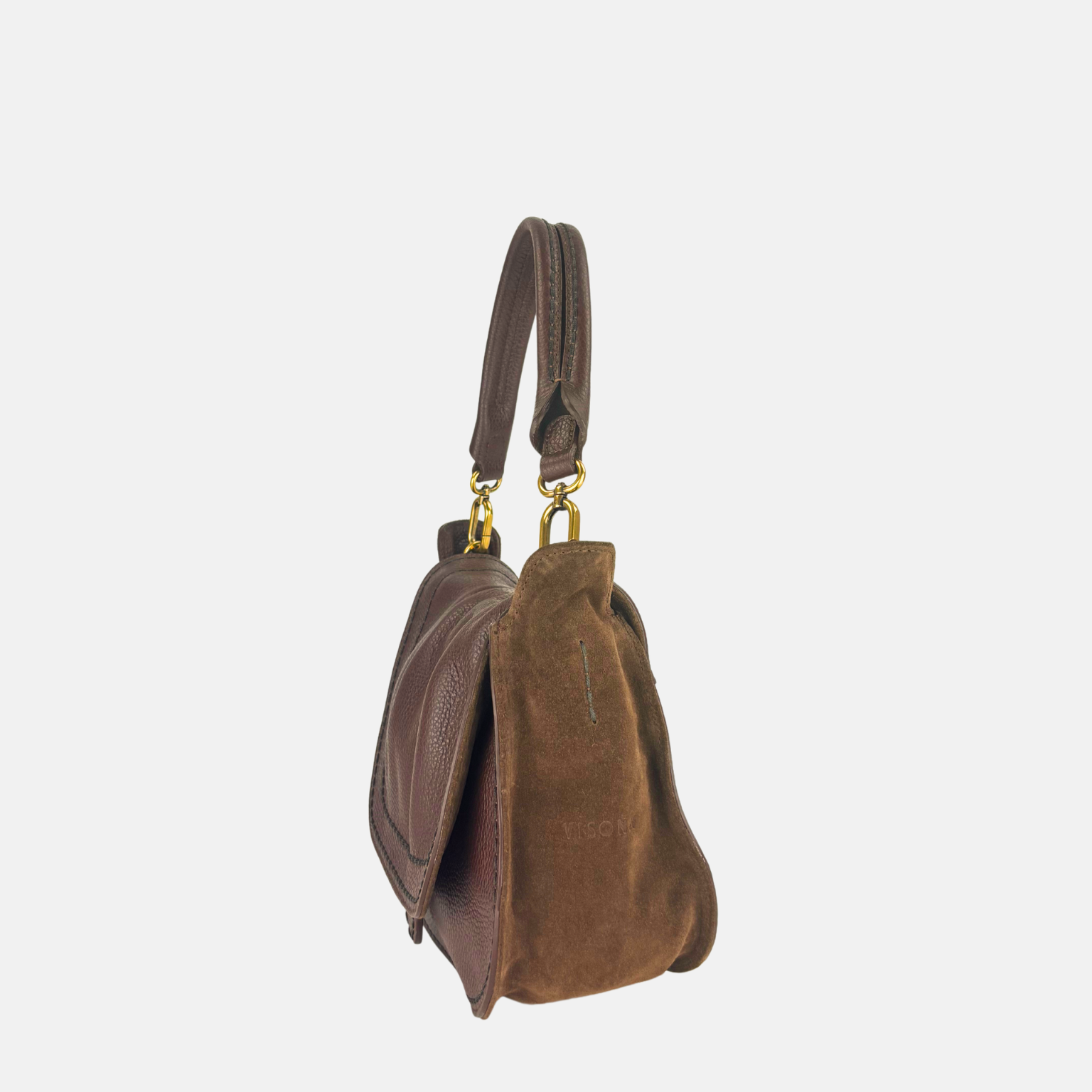 Plinio Visona SELLA Ruched Flap Hobo Bag - Big Bag NY