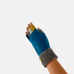 Santacana Wool and Angora Fingerless Multicolor Glove - Big Bag NY