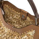 Gianni Chiarini Aurora Braided Raffia Leather Handle Bag - Big Bag NY