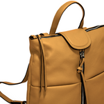 Gianni Chiarini Giada Leather Backpack Caramel - Big Bag NY