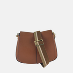 Gianni Chiarini Helena Round Flap Crossbody - Caramel - Big Bag NY