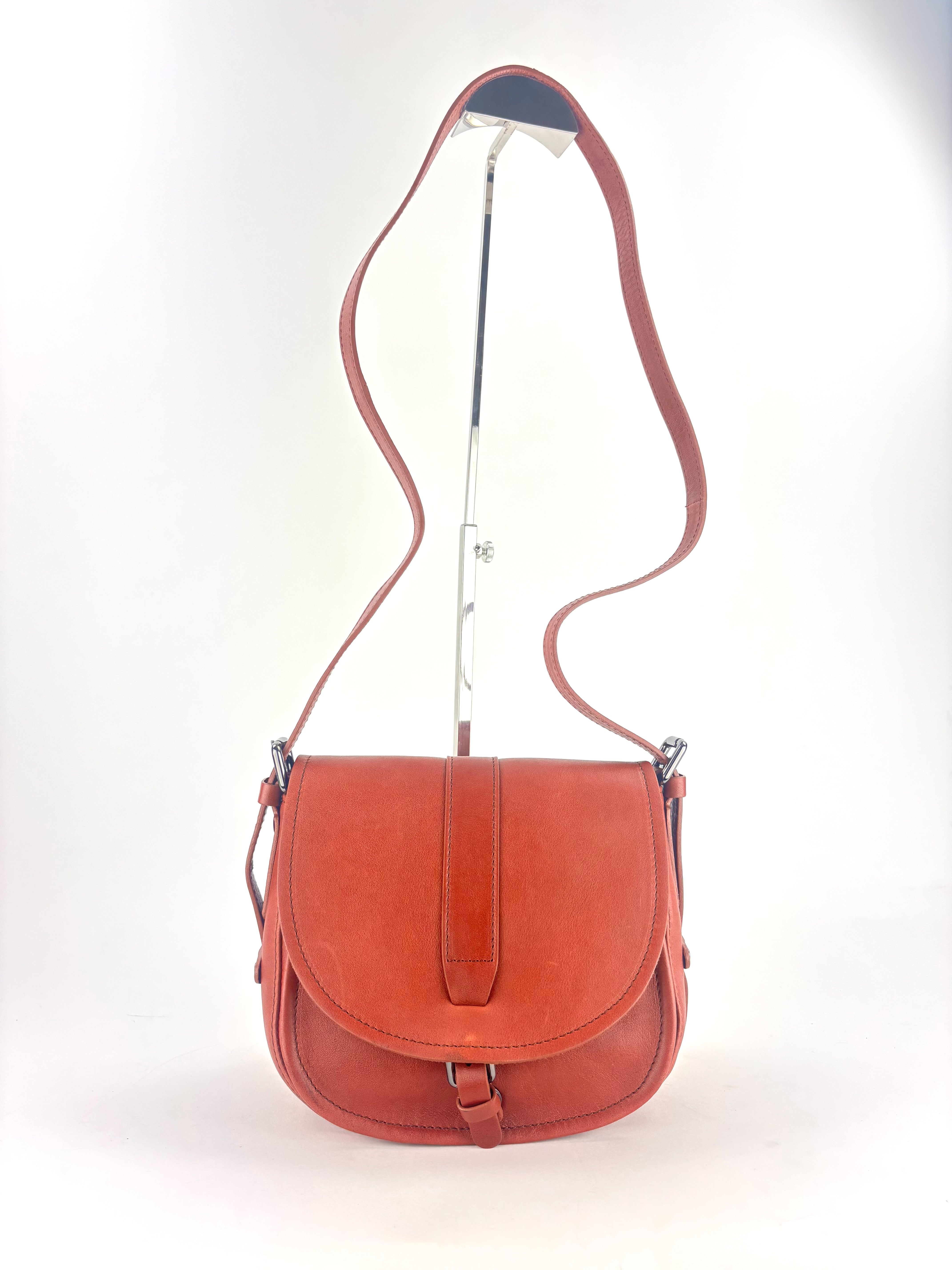 Medium Tuscan Leather Saddle Bag Cognac - Big Bag NY