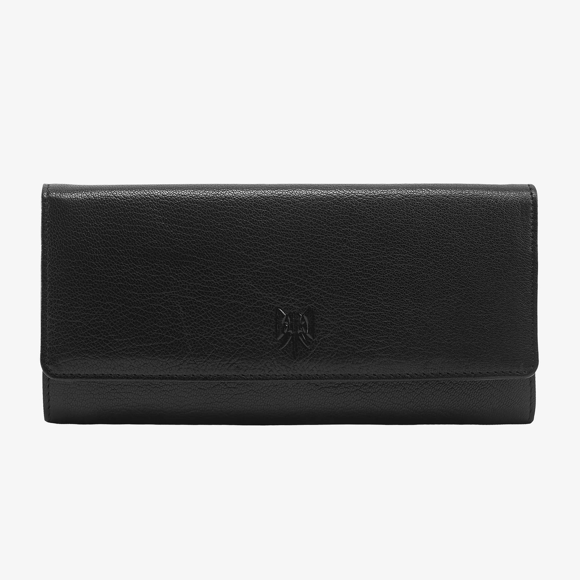 Black French Blue Tusk Siam Accordion Clutch Wallet - Big Bag NY