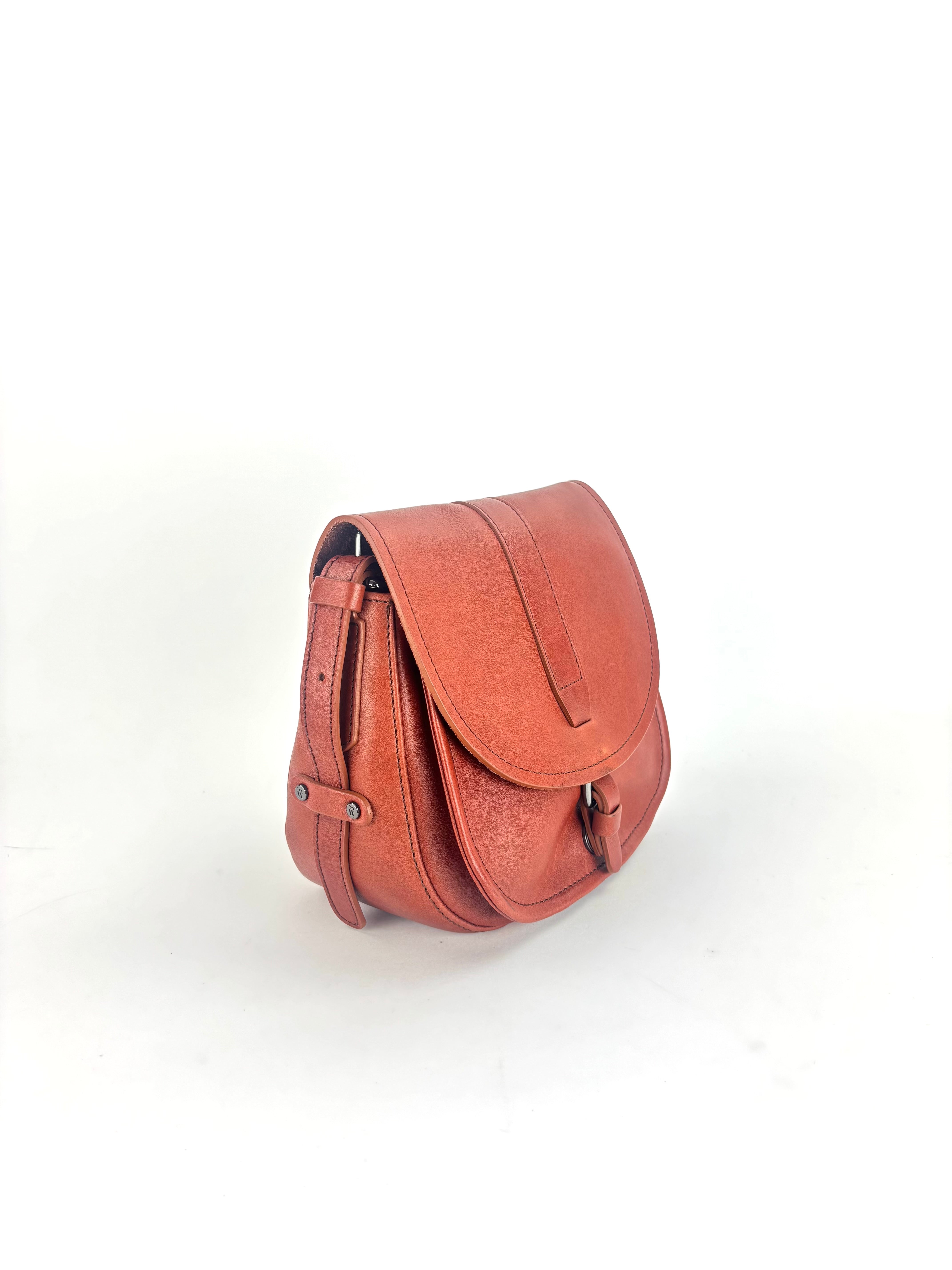 Medium Tuscan Leather Saddle Bag Cognac - Big Bag NY
