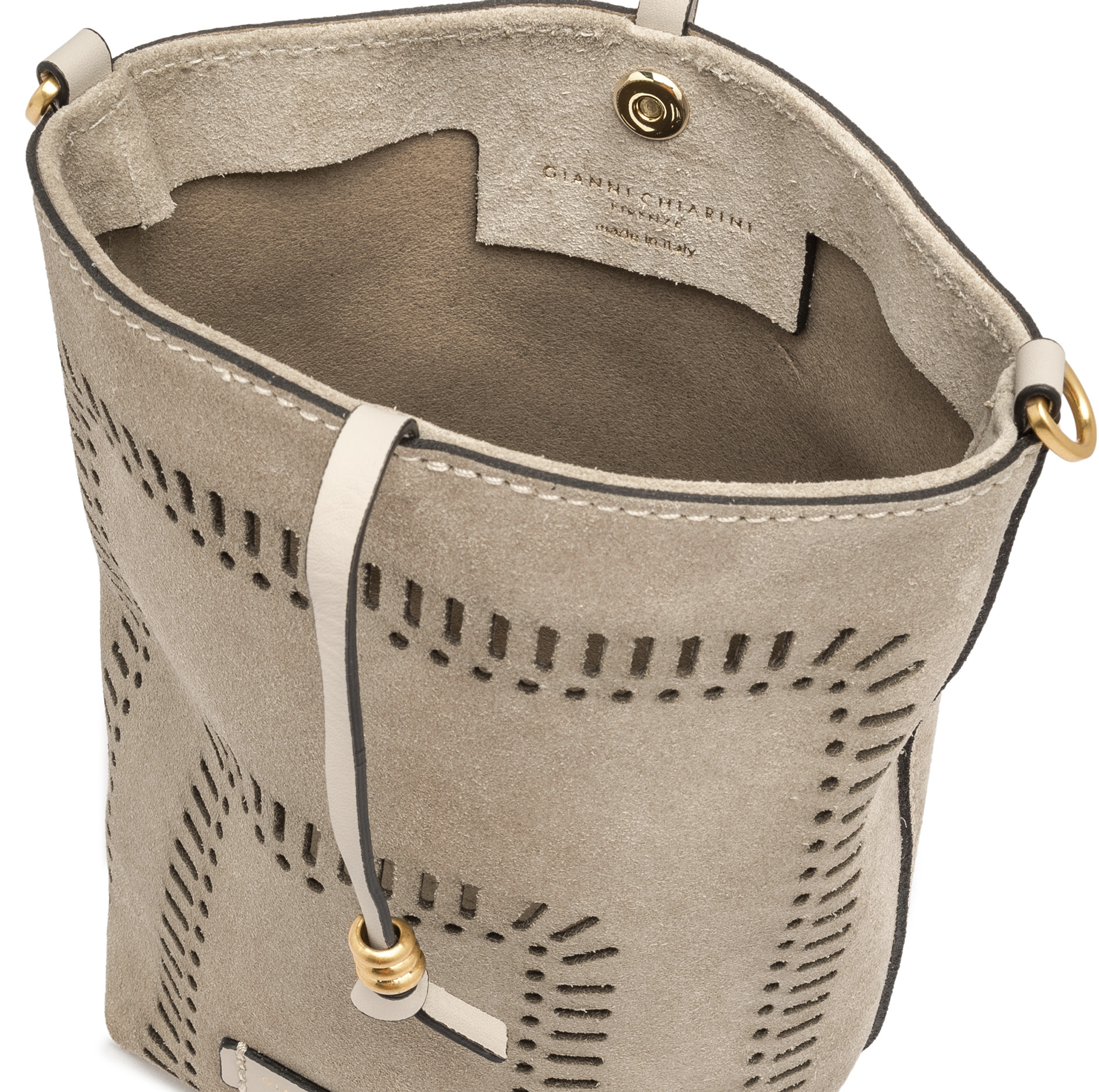Gianni Chiarini Vanessa Suede Mini Bag Sand - Big Bag NY