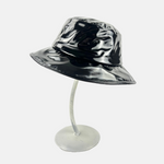 Glossy Bucket Rain Hat in Black - Big Bag NY
