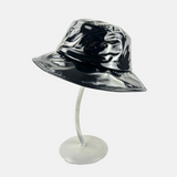 Glossy Bucket Rain Hat in Black - Big Bag NY