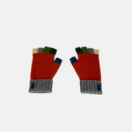 Santacana Wool and Angora Fingerless Multicolor Glove - Big Bag NY
