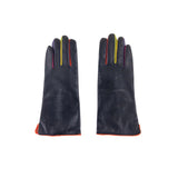 MYWALIT Leather Gloves with Multicolor Detail - Big Bag NY