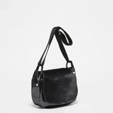 Jack Gomme Nico Light Flap Messenger in color Dark Black Bag Big Bag Ny Light waterproof bags Nico Noir Black - Big Bag NY