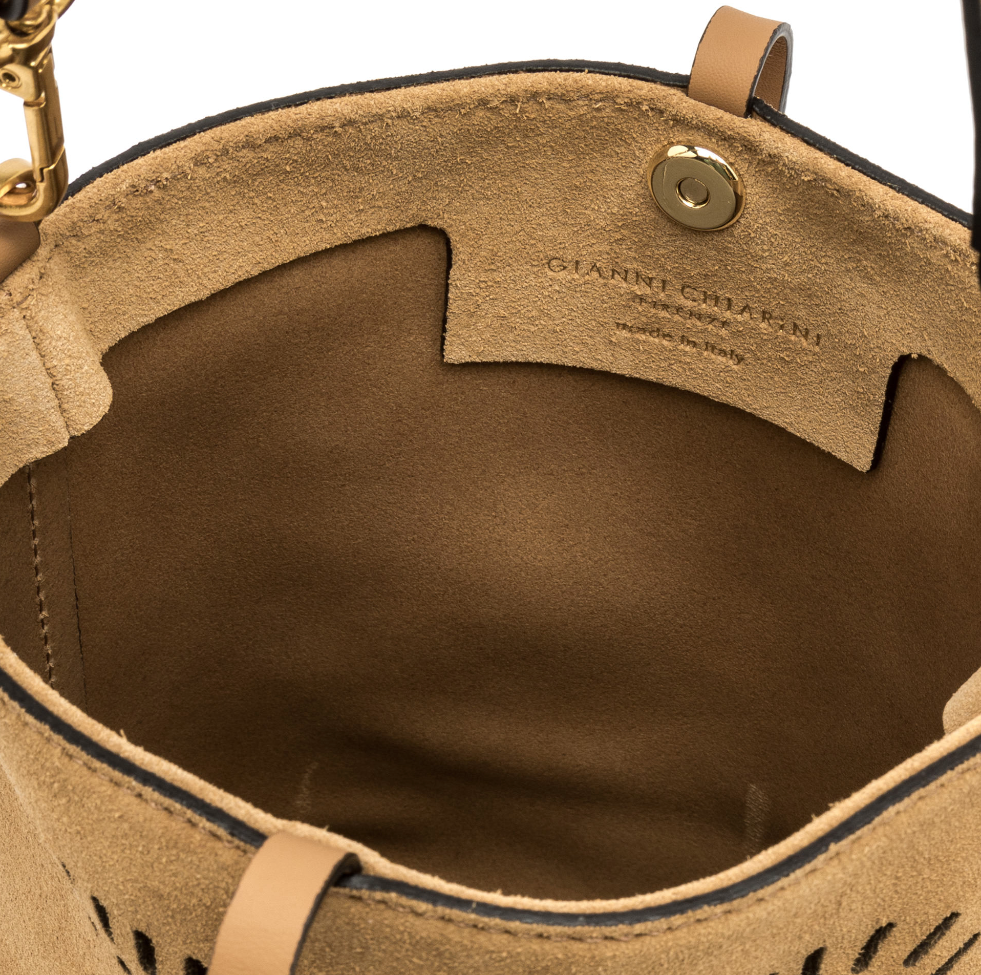 Gianni Chiarini Vanessa Suede Mini Bag Brown - Big Bag NY